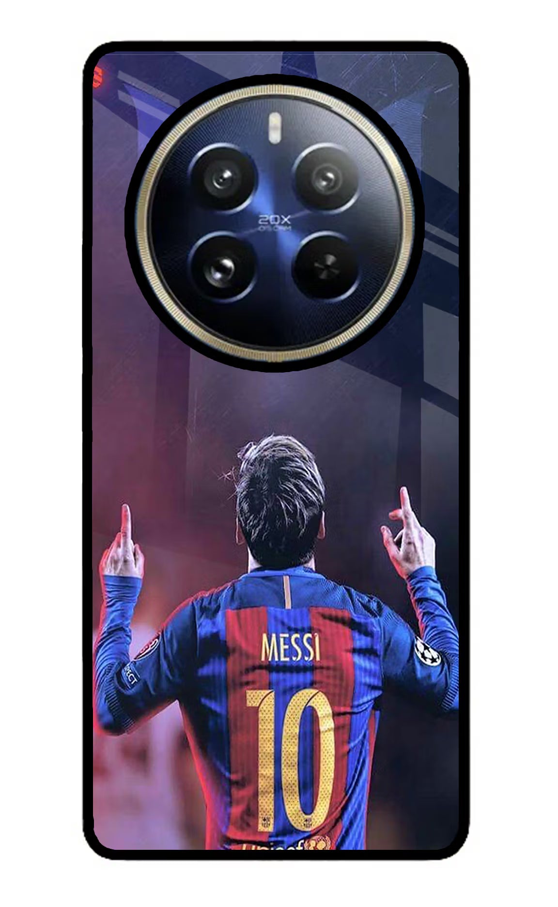 Messi Realme P1 Pro 5G Glass Case Back Cover by Casekaro