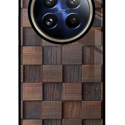 Wooden Cube Design Realme P1 Pro 5G Glass Case