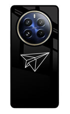 Paper Plane White Realme P1 Pro 5G Glass Case