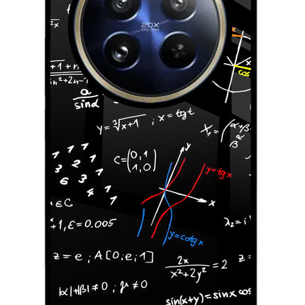 Mathematics Formula Realme P1 Pro 5G Glass Case Back Cover by Casekaro
