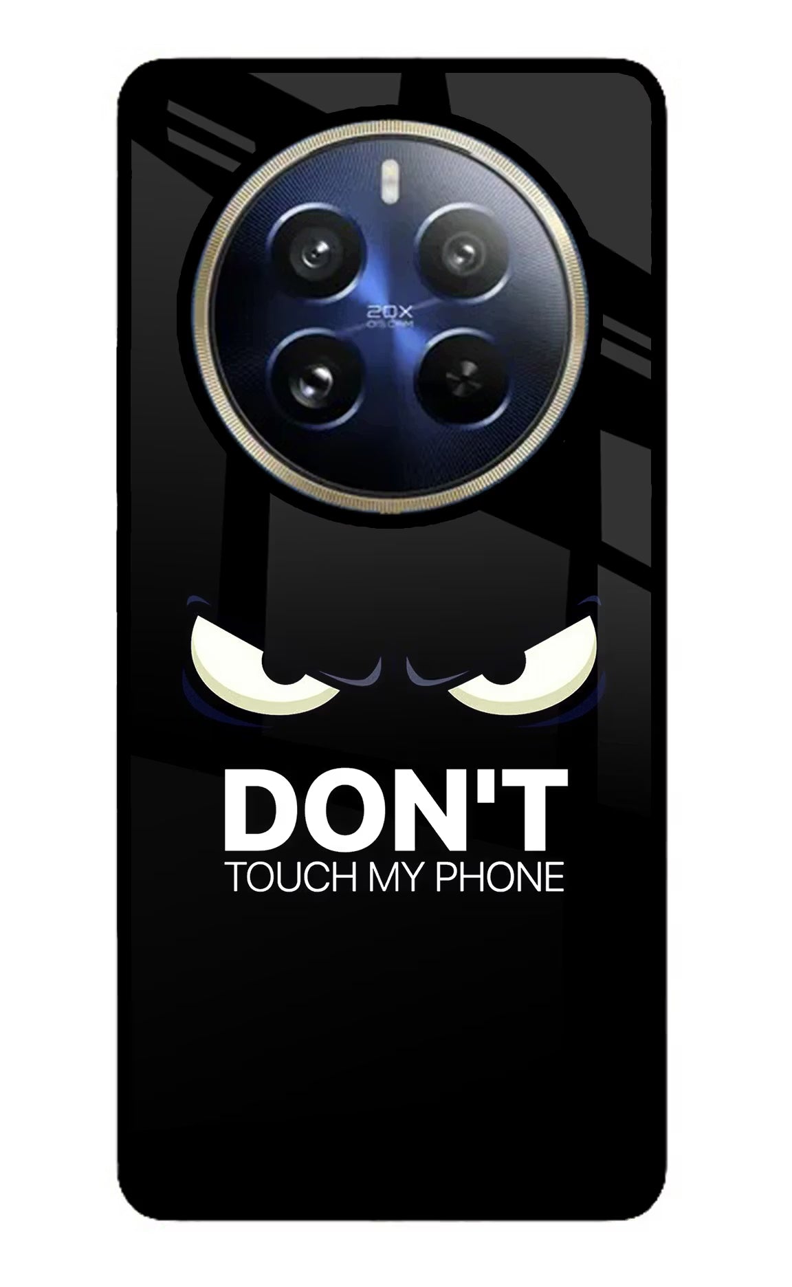 Don'T Touch My Phone Realme P1 Pro 5G Glass Case Back Cover by Casekaro