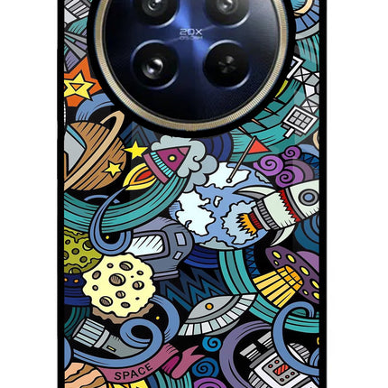 Space Abstract Realme P1 Pro 5G Glass Case