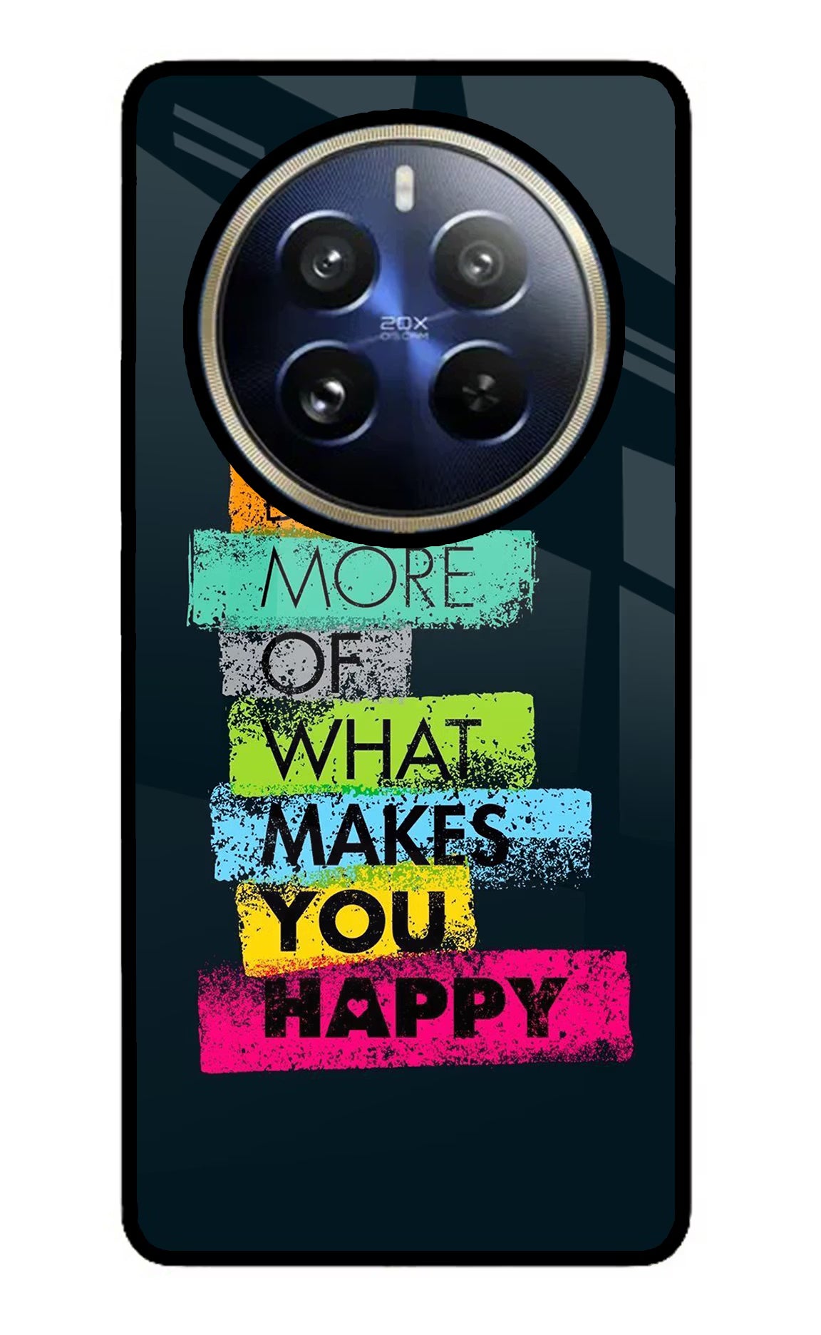 Do More Of What Makes You Happy Realme P1 Pro 5G Glass Case Back Cover by Casekaro