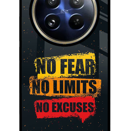 No Fear No Limits No Excuse Realme P1 Pro 5G Glass Case