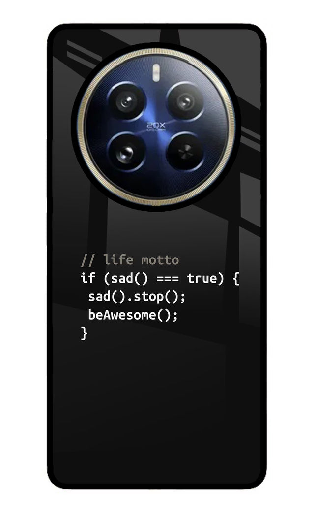 Life Motto Code Realme P1 Pro 5G Glass Case