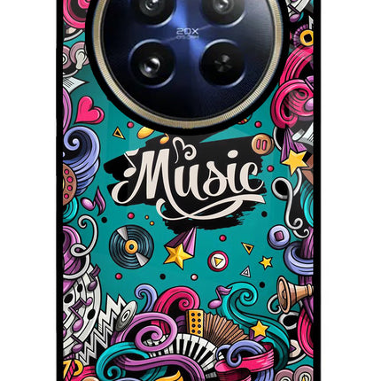 Music Graffiti Realme P1 Pro 5G Glass Case