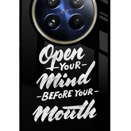 Open Your Mind Before Your Mouth Realme P1 Pro 5G Glass Case