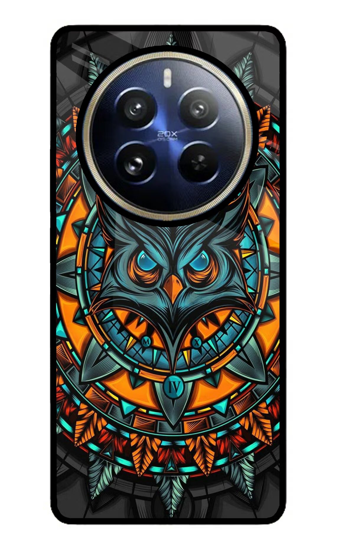 Angry Owl Art Realme P1 Pro 5G Glass Case
