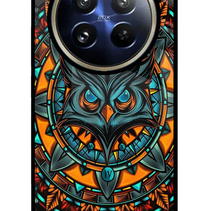 Angry Owl Art Realme P1 Pro 5G Glass Case Back Cover by Casekaro