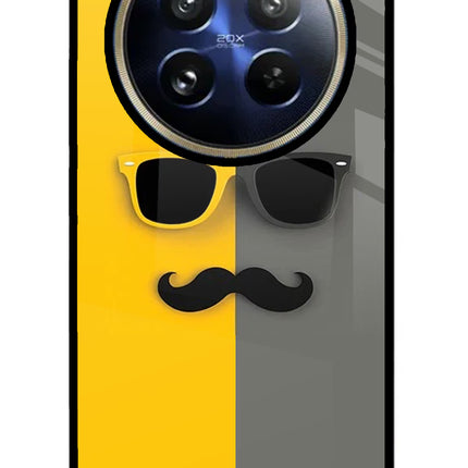 Sunglasses with Mustache Realme P1 Pro 5G Glass Case