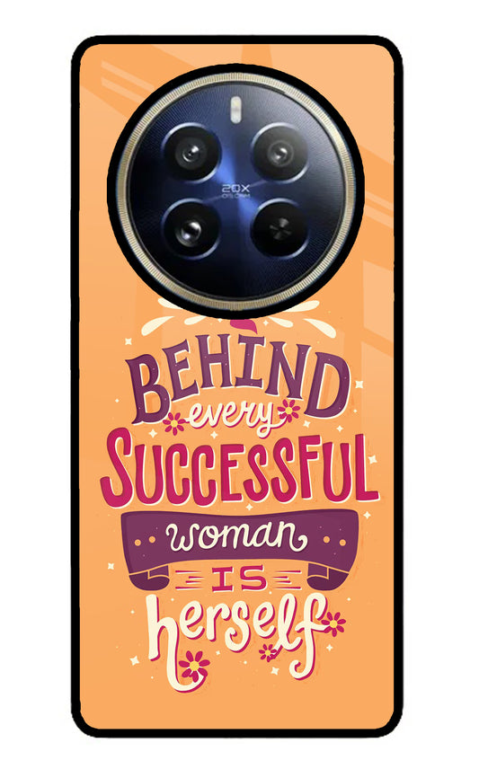 Behind Every Successful Woman There Is Herself Realme P1 Pro 5G Glass Case