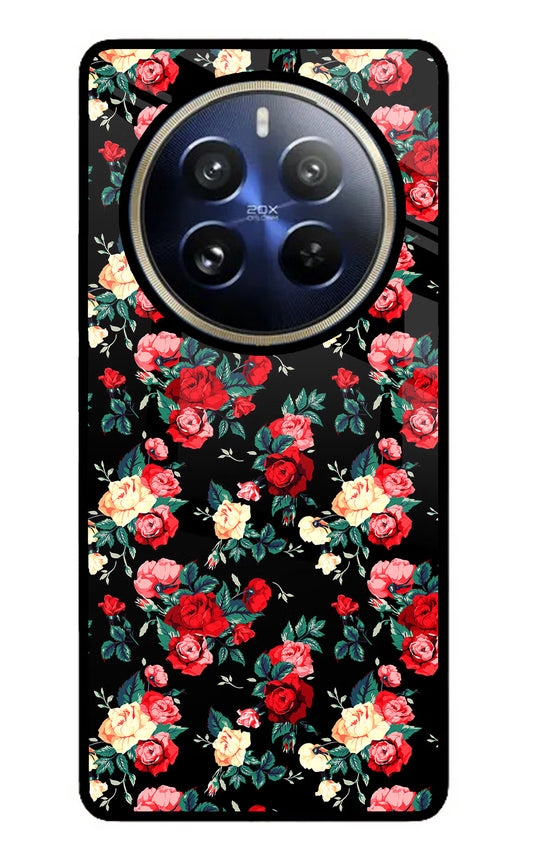 Rose Pattern Realme P1 Pro 5G Glass Case