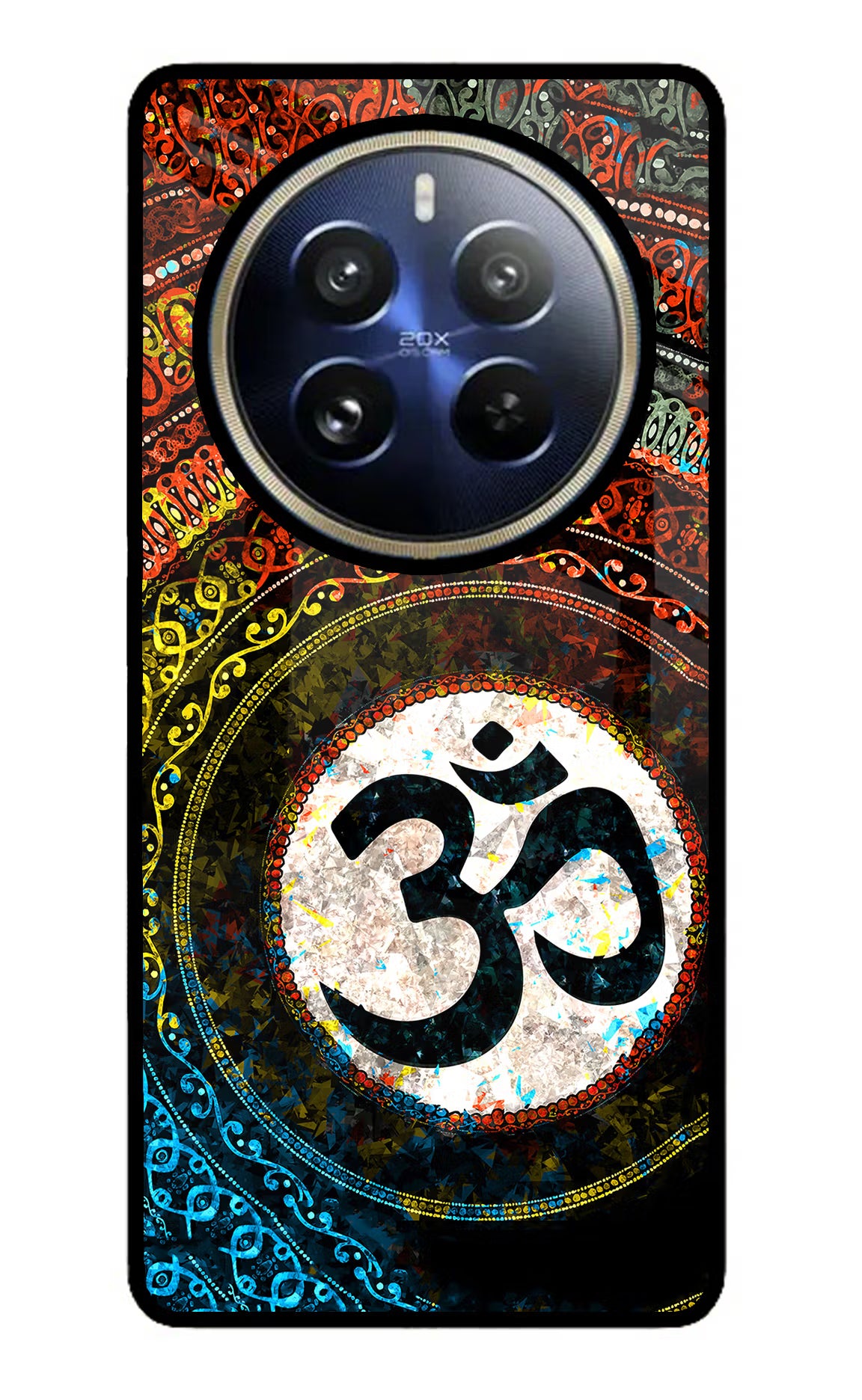 Om Cultural Realme P1 Pro 5G Glass Case Back Cover by Casekaro