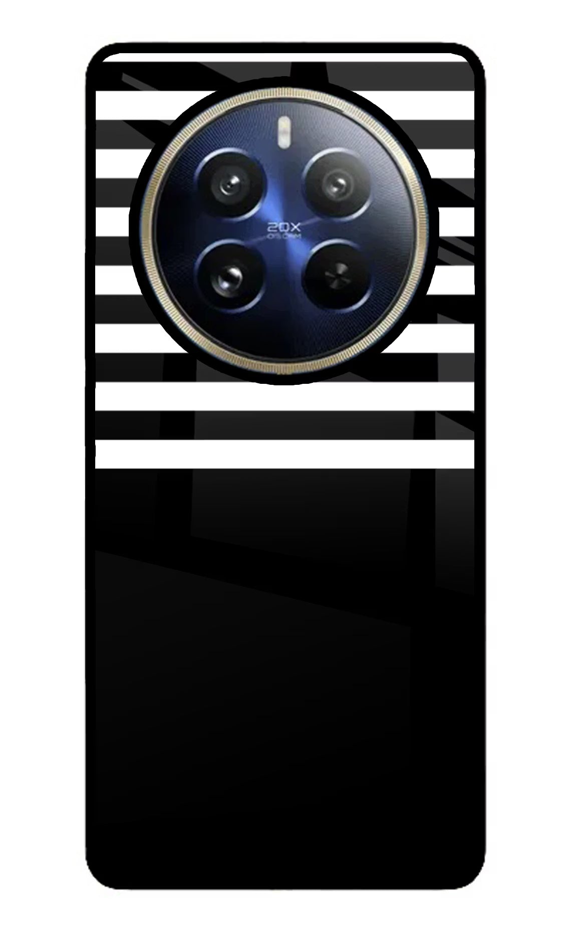 Black and White Print Realme P1 Pro 5G Glass Case