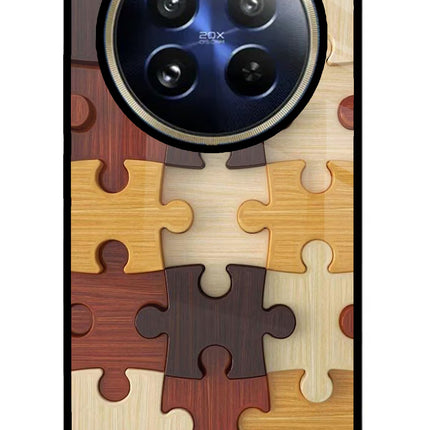Wooden Puzzle Realme P1 Pro 5G Glass Case