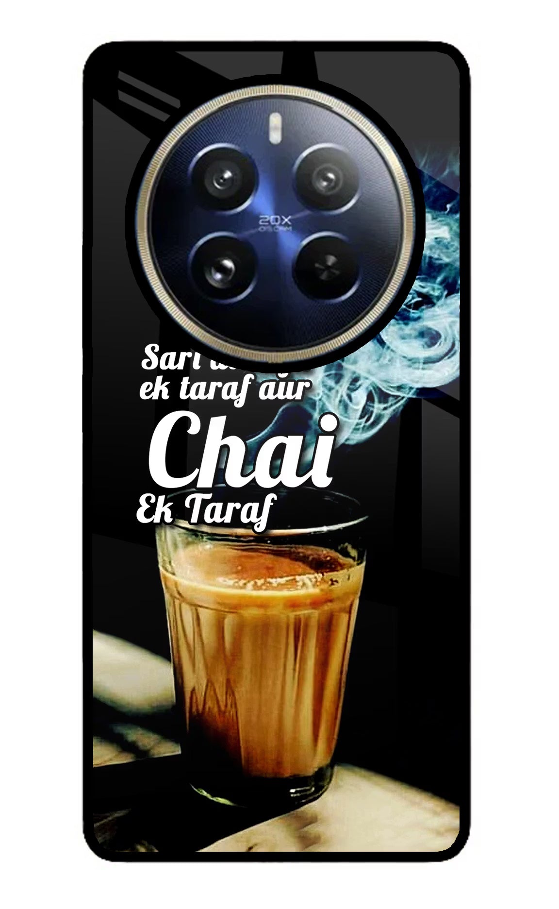 Chai Ek Taraf Quote Realme P1 Pro 5G Glass Case