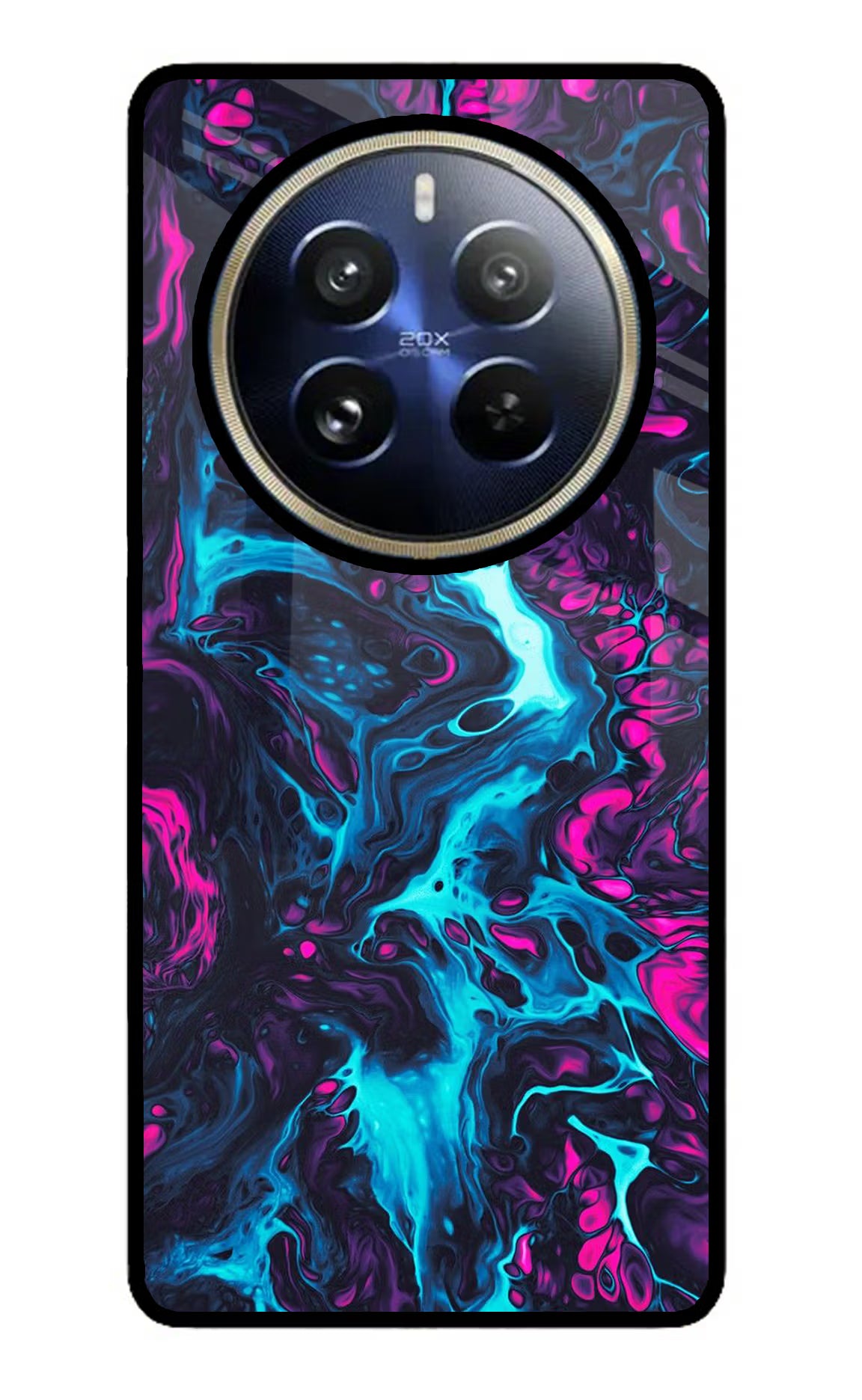 Abstract Realme P1 Pro 5G Glass Case Back Cover by Casekaro