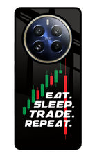 Eat Sleep Trade Repeat Realme P1 Pro 5G Glass Case