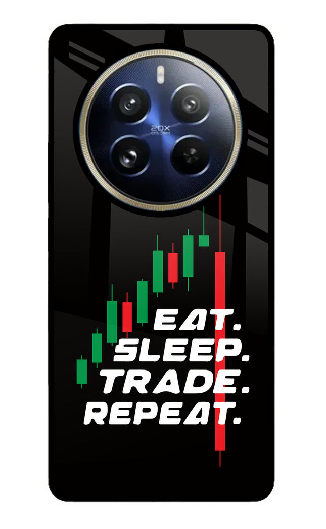 Eat Sleep Trade Repeat Realme P1 Pro 5G Glass Case