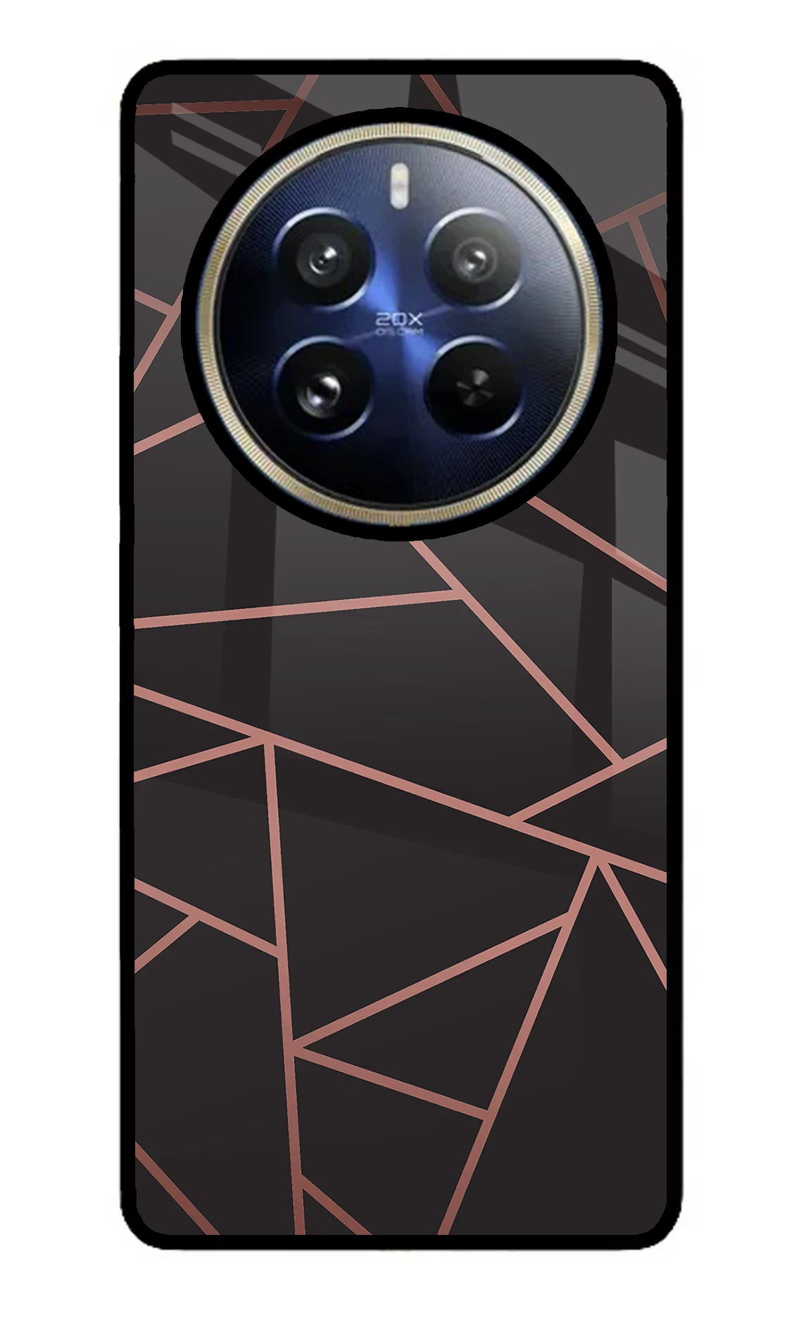 Geometric Pattern Realme P1 Pro 5G Glass Case Back Cover by Casekaro