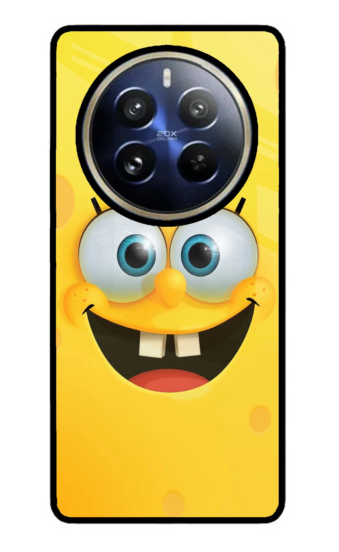 Sponge 1 Realme P1 Pro 5G Glass Case Back Cover by Casekaro