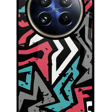Geometric Graffiti Realme P1 Pro 5G Glass Case
