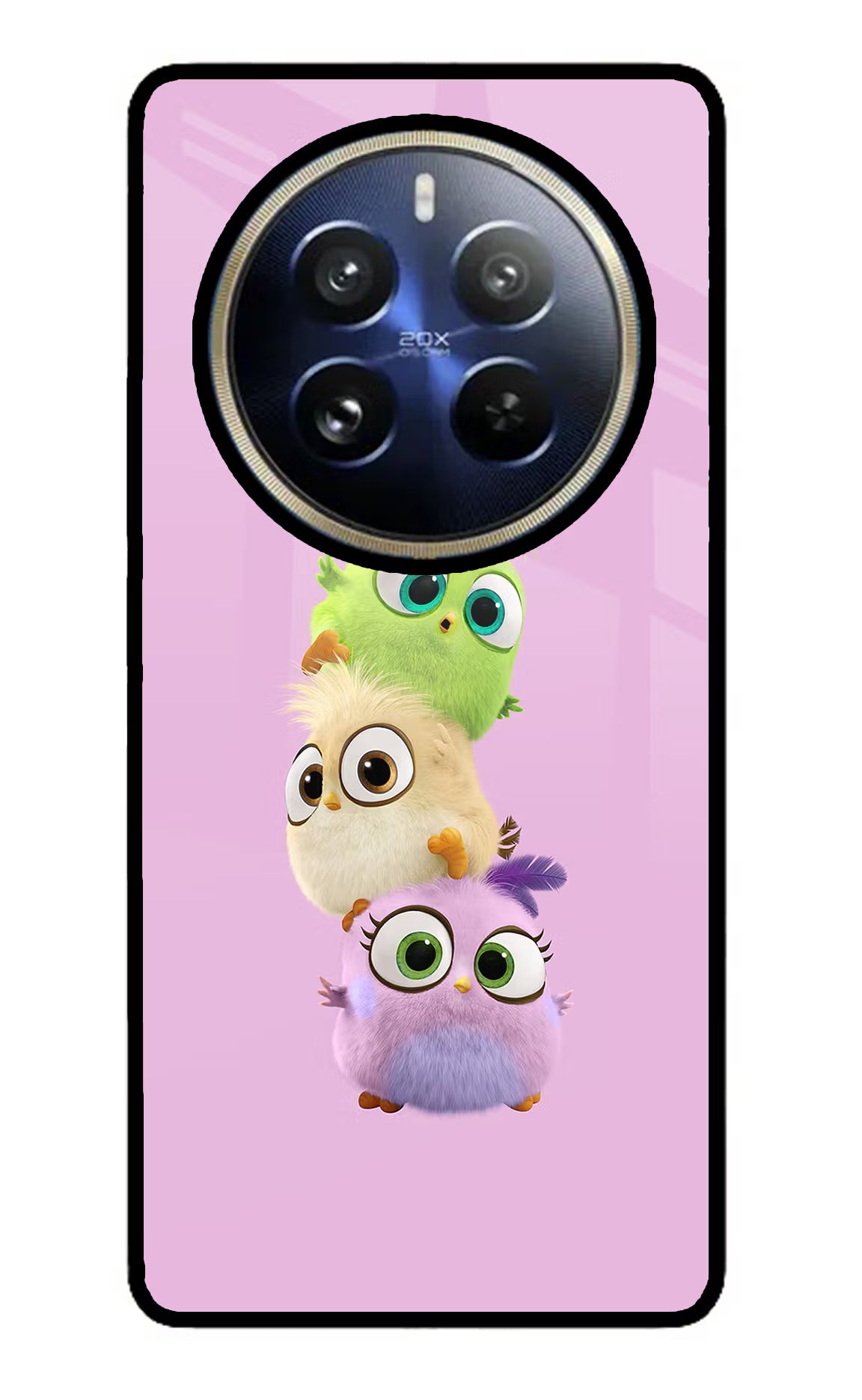 Cute Little Birds Realme P1 Pro 5G Glass Case Back Cover by Casekaro