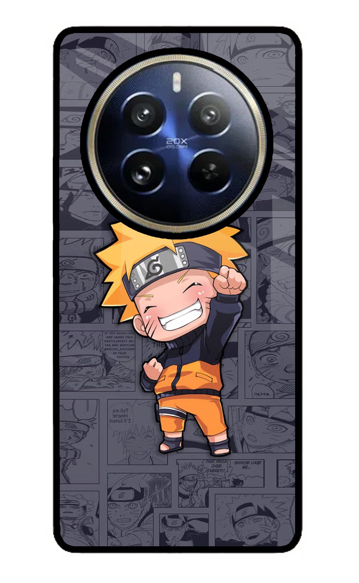 Chota Naruto Realme P1 Pro 5G Glass Case Back Cover by Casekaro