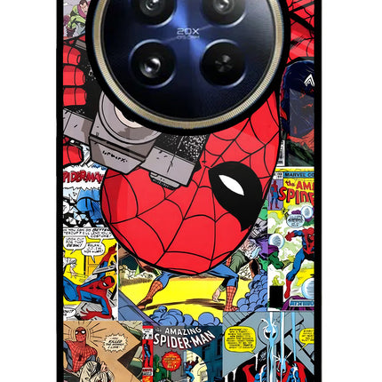 Spider Man Realme P1 Pro 5G Glass Case Back Cover by Casekaro
