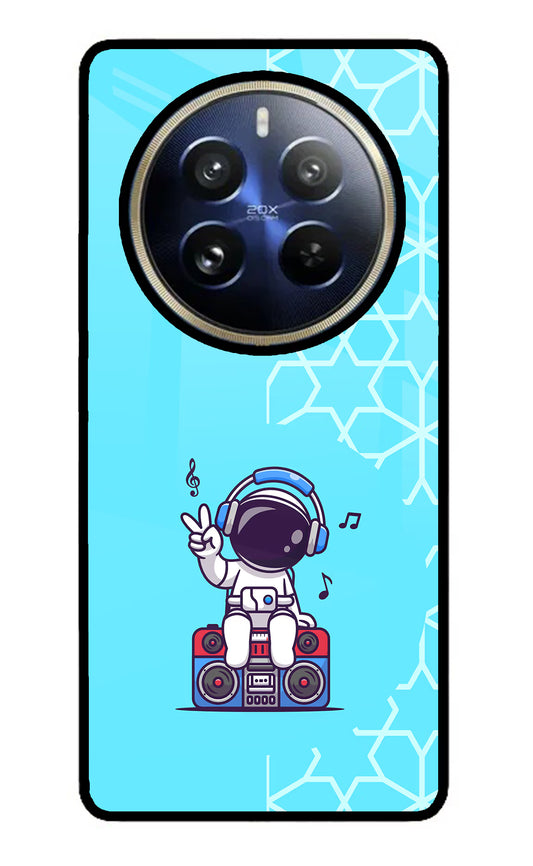 Cute Astronaut Chilling Realme P1 Pro 5G Glass Case