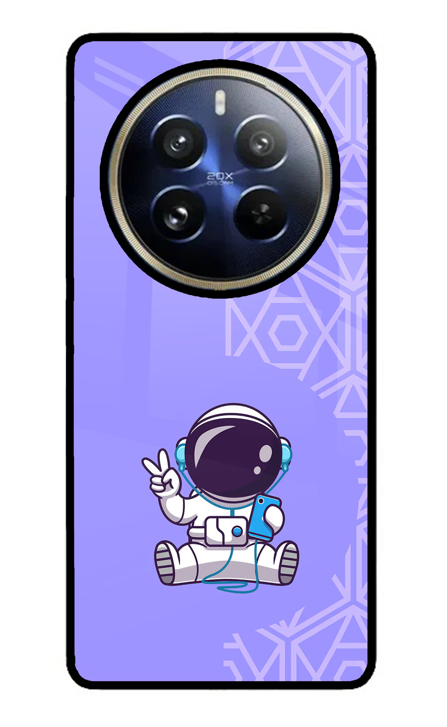 Cute Astronaut Chilling Realme P1 Pro 5G Back Cover, Glass case