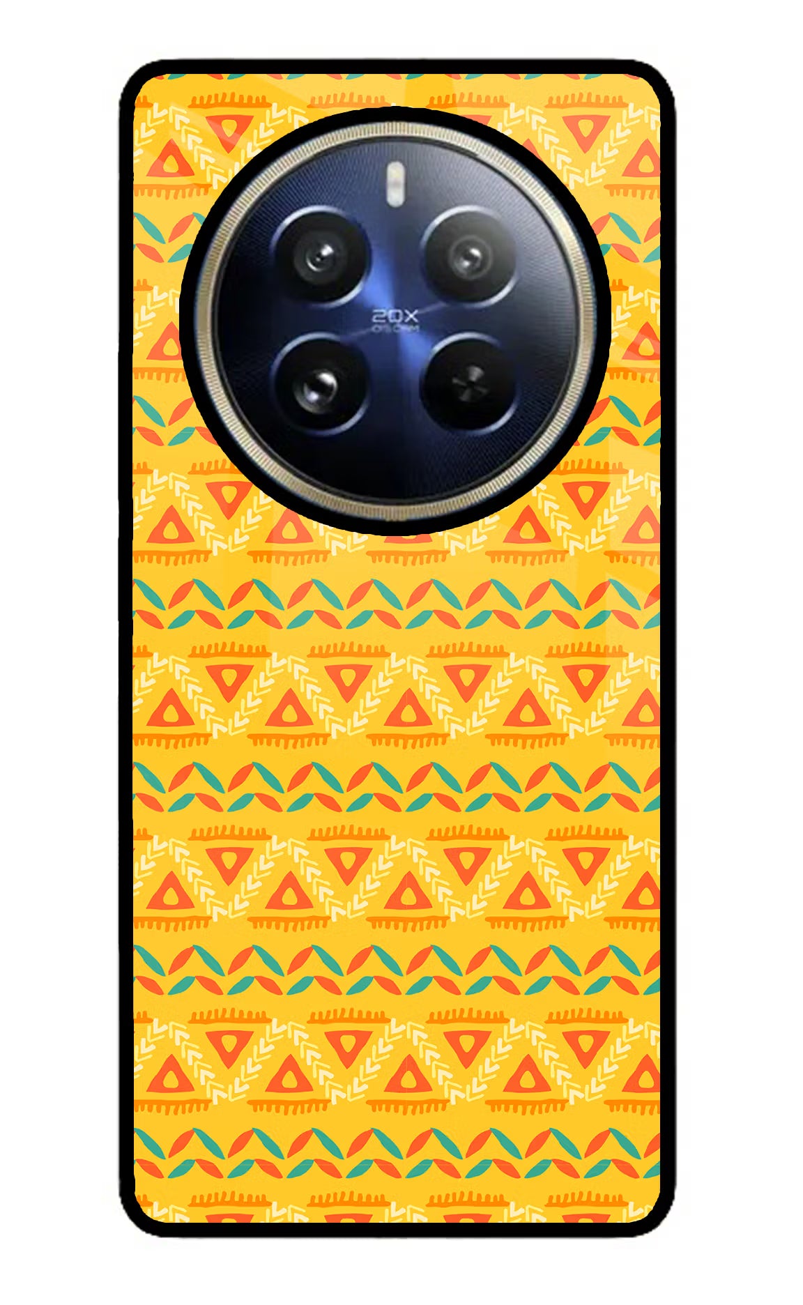 Tribal Pattern Realme P1 Pro 5G Glass Case Back Cover by Casekaro