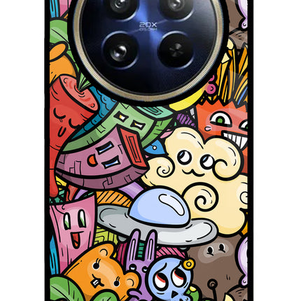 Veggie Doodle Realme P1 Pro 5G Glass Case