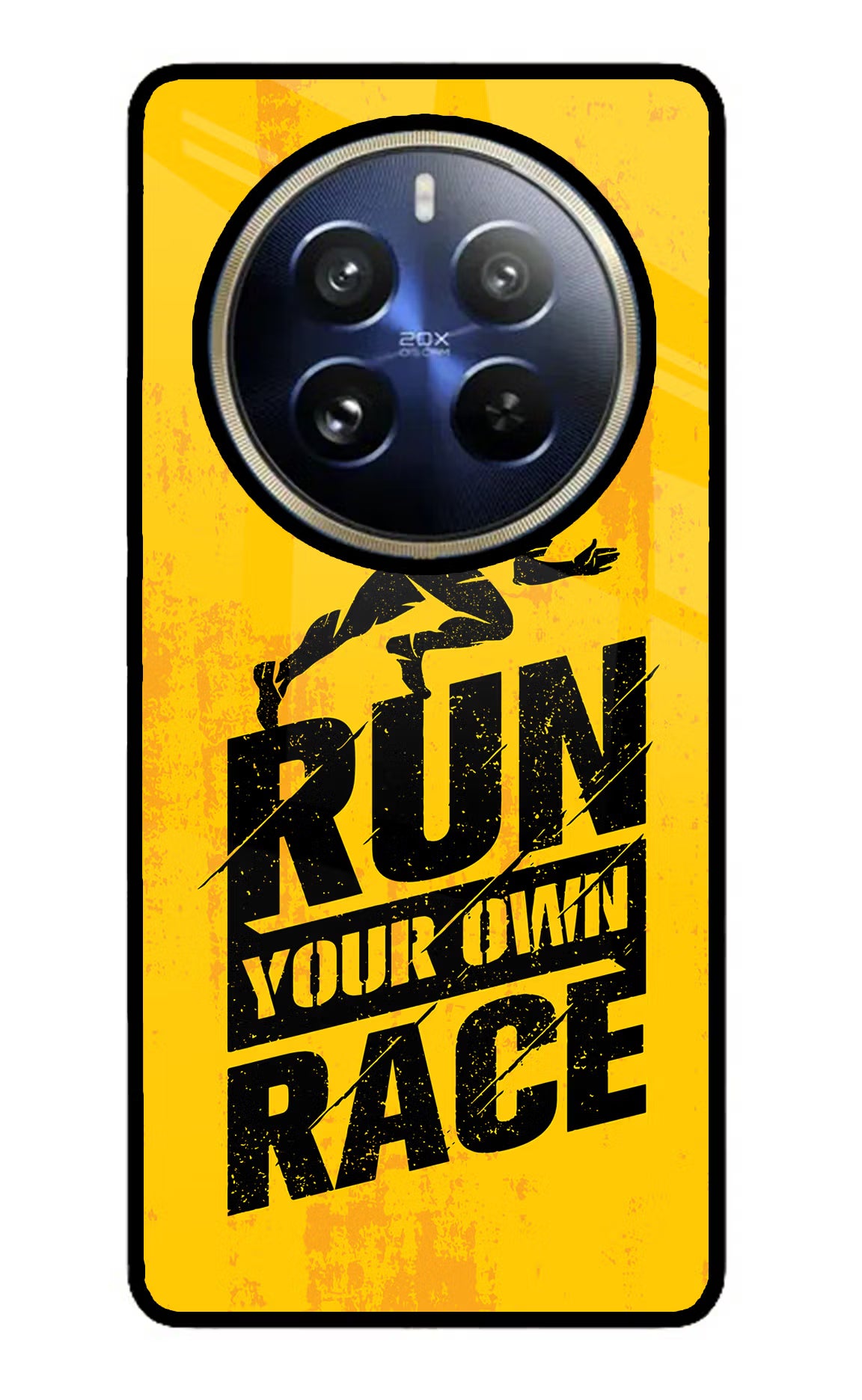 Run Your Own Race Realme P1 Pro 5G Glass Case Back Cover by Casekaro