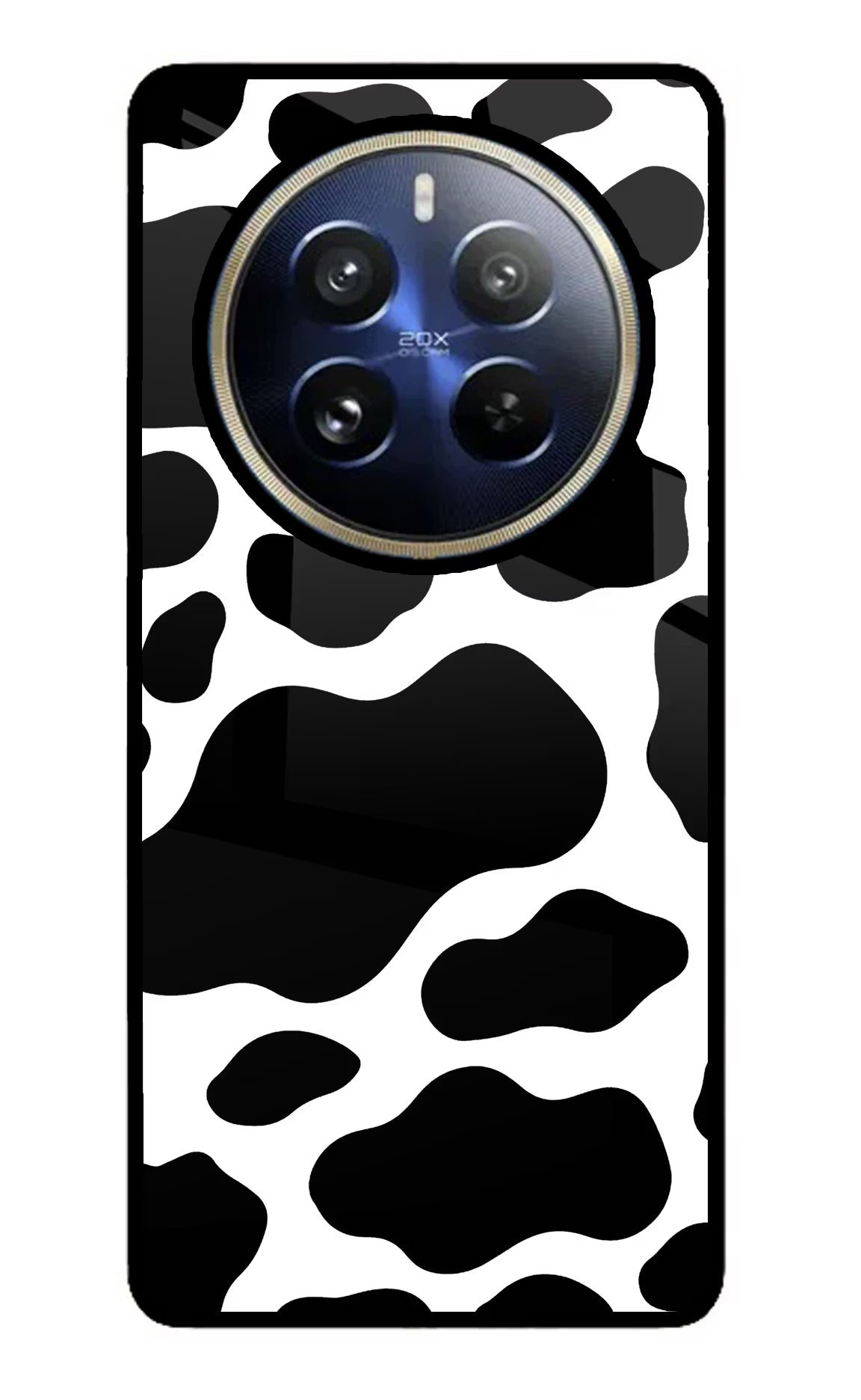 Cow Spots Realme P1 Pro 5G Glass Case Back Cover by Casekaro