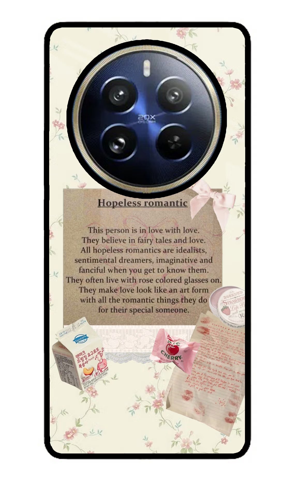 Hopeless Romantic Realme P1 Pro 5G Glass Case Back Cover by Casekaro
