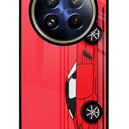 Red Velocity Realme P1 Pro 5G Glass Case