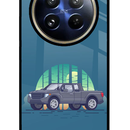 Retro Garage Vibe Realme P1 Pro 5G Glass Case