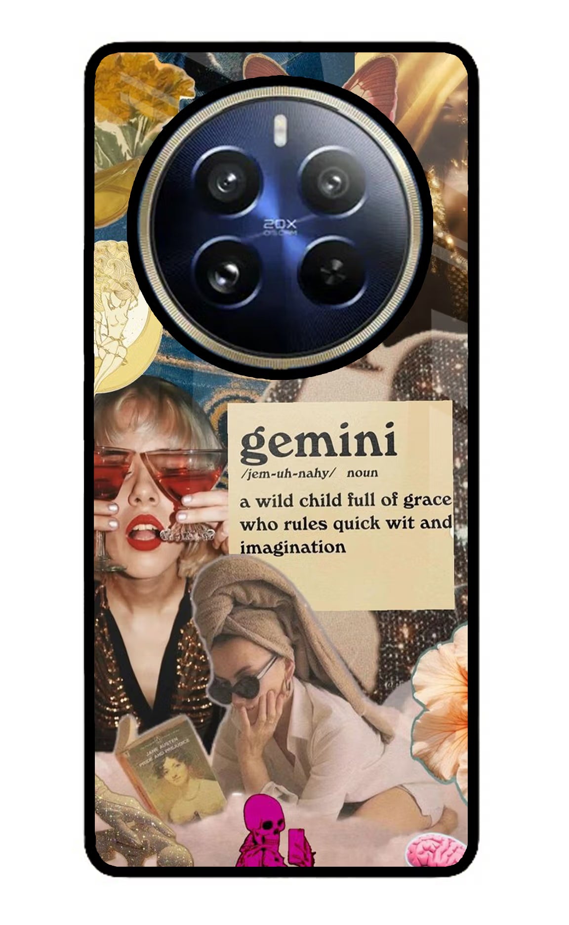 Gemini Zodiac Realme P1 Pro 5G Glass Case Back Cover by Casekaro