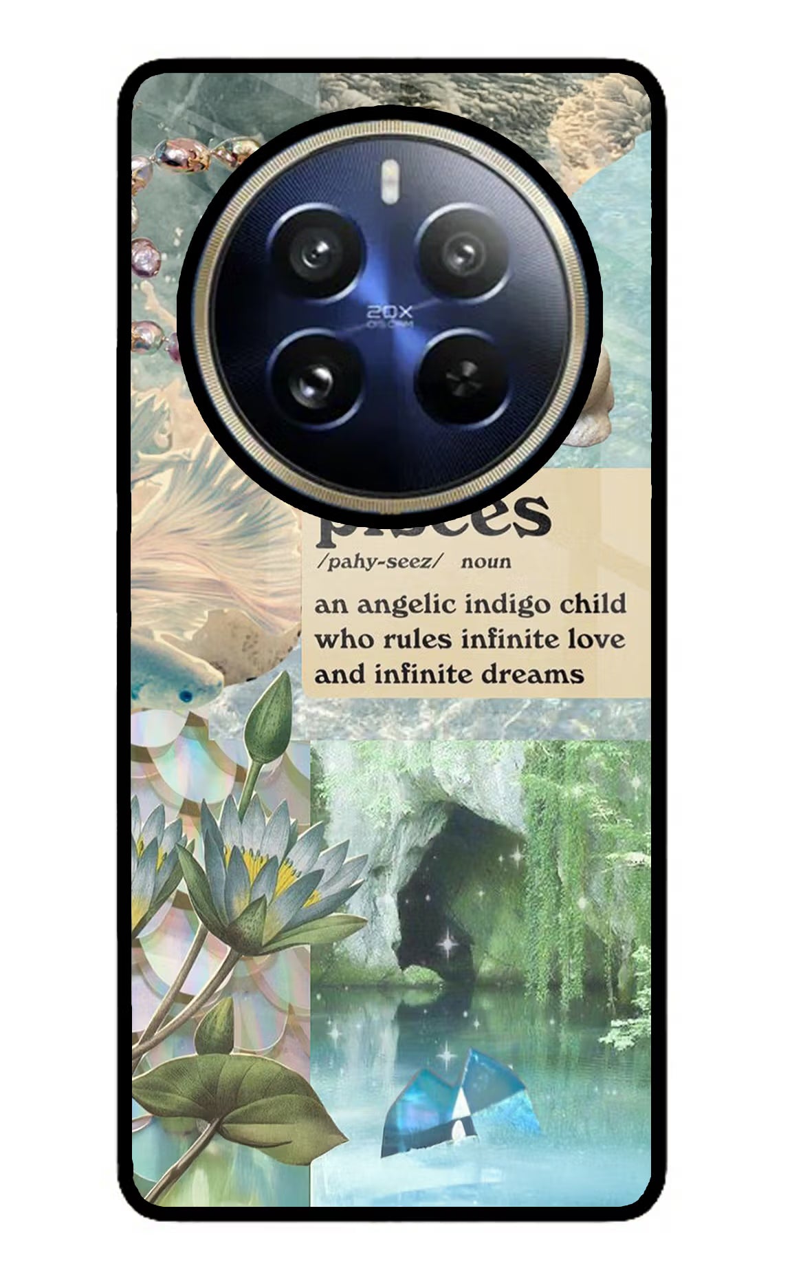 Pisces Zodiac Realme P1 Pro 5G Glass Case Back Cover by Casekaro