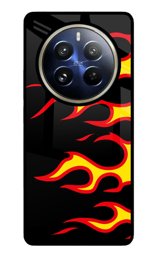 Side Sweep Flames Realme P1 Pro 5G Glass Case