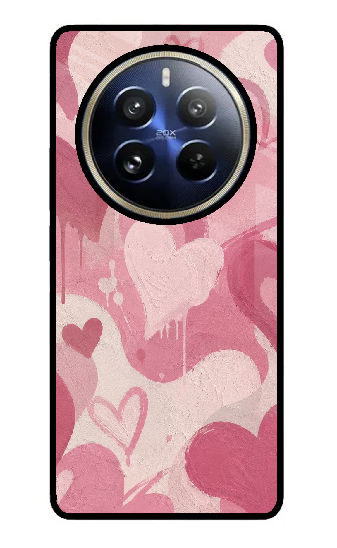 Hearty case Realme P1 Pro 5G Glass Case Back Cover by Casekaro