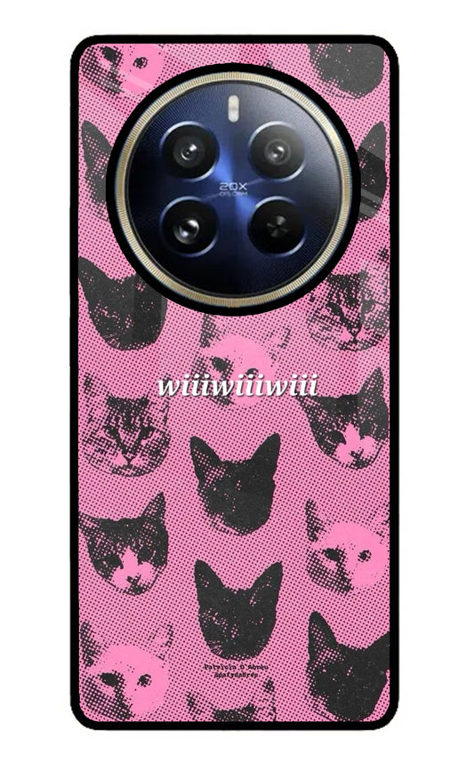 Pink Cats Realme P1 Pro 5G Glass Case