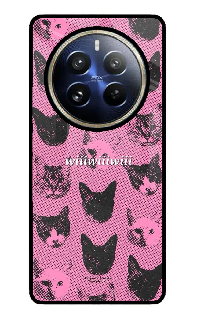 Pink Cats Realme P1 Pro 5G Glass Case
