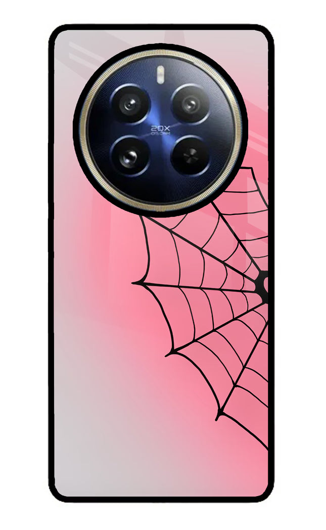 Pink Web Realme P1 Pro 5G Glass Case