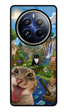 Minecraft Cat Chaos Realme P1 Pro 5G Glass Case