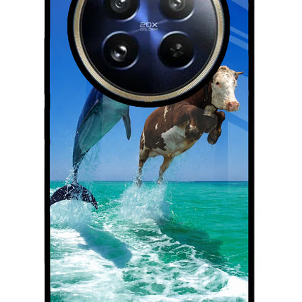 Dolphin vs Cow Realme P1 Pro 5G Glass Case