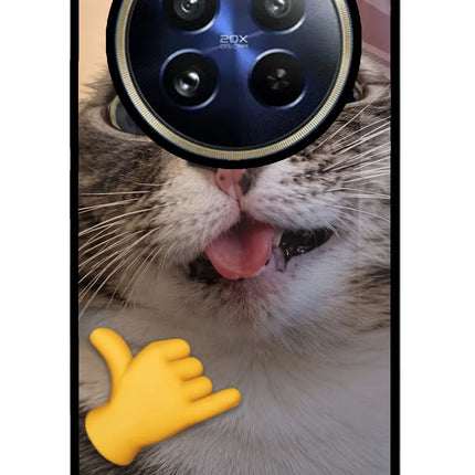 Silly Cat Call Realme P1 Pro 5G Glass Case