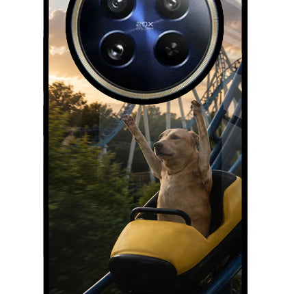 Rollercoaster Dog Realme P1 Pro 5G Glass Case