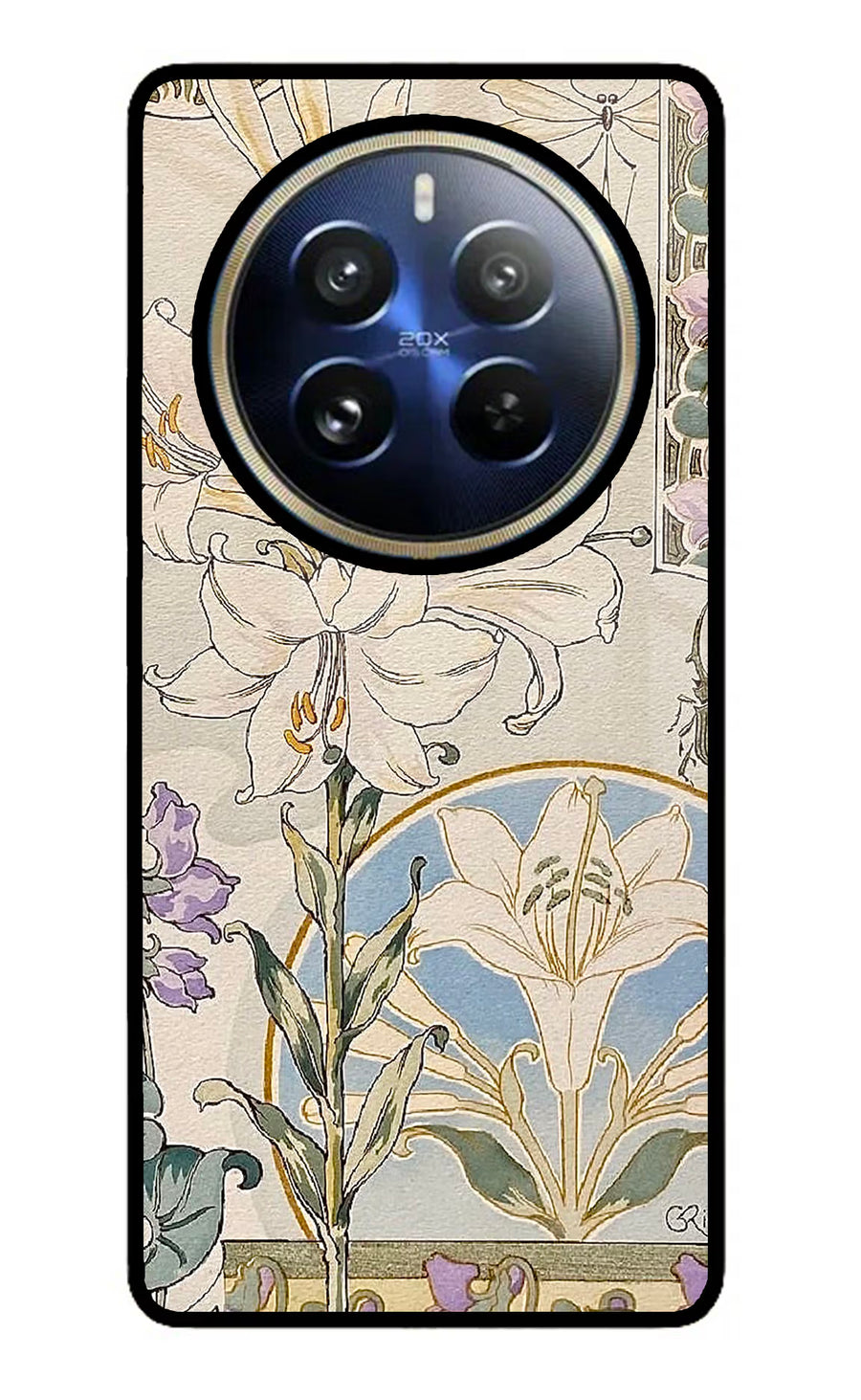 White Lily Realme P1 Pro 5G Back Cover, Glass case